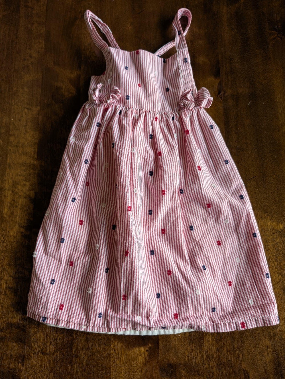 Tahari Striped Embroidered Sundress/ Girl 4T